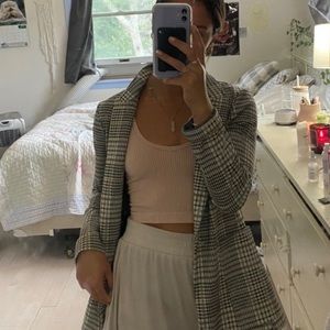 Checked blazer